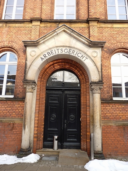 Ehemaliger Eingang des Arbeitsgerichts